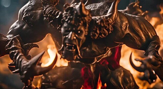 Demon in hell.