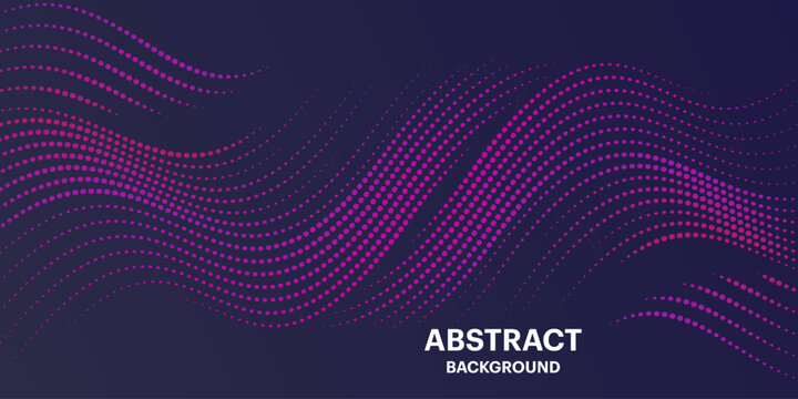 Abstract colored background with futuristic purple wave dots. modern Vector background with dynamic waves. sports poster vector background template. Eps 10