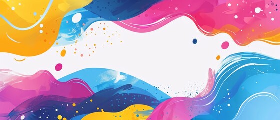 Abstract background flat design front view modern theme cartoon drawing vivid