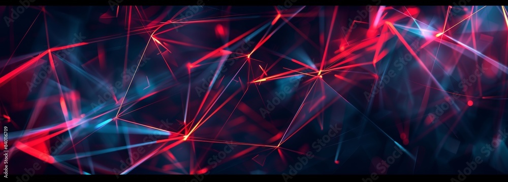 Poster digital dots and lines. technology background. network connection structure. 3d effect.