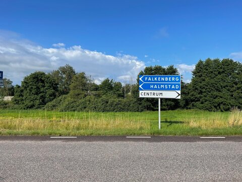 Halmstad, Falkenberg, v&auml;g, l&auml;nsv&auml;g,