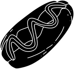 food illustration sausage silhouette meat logo meal icon hotdog outline lunch beef bread eat roll bun stick homemade snack shape pastry bakery chopstick for vector graphic background