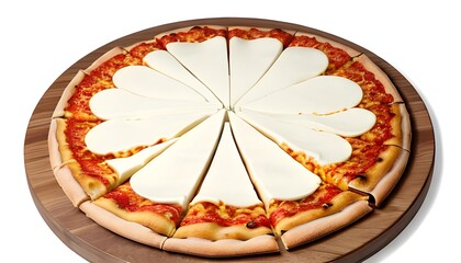 pizza isolated on white background