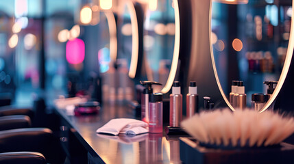 Naklejka premium Make-up room