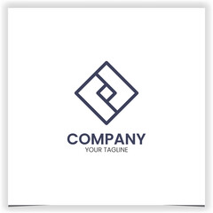 Vector squares logo design template