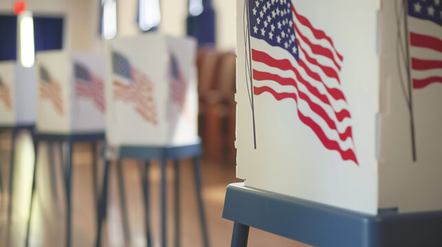 American voting booths