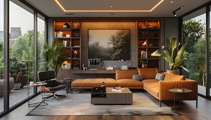 Obraz premium interior of a home office