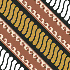 Seamless batik pattern motif indonesia design wallpaper