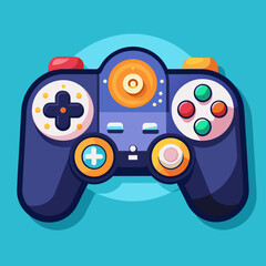 Obraz premium A gamepad is an ergonomically designed input device with multiple action buttons, analog sticks.