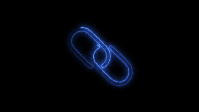 link and copy icon on black background