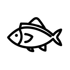 fish lies icon vector.