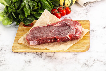 Raw rib eye beef premium steak