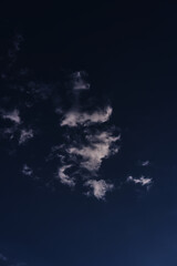 the sky is blue with white clouds. sky background. background image