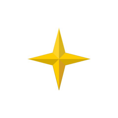 Obraz premium Star icon isolated on transparent background