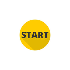 Start icon isolated on transparent background