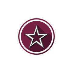 Star logo icon isolated on transparent background