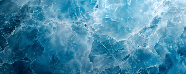 Obraz premium Sky blue marbled stone background banner with elegant texture and empty pattern for product design or text. Can be used for relaxing and tranquil themes.