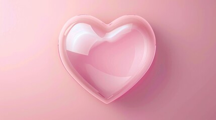 Light pink background with a centered, single heart shape, ideal for romantic themes
