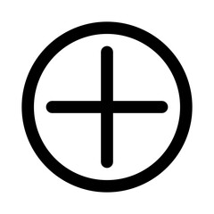  Add circle line icon