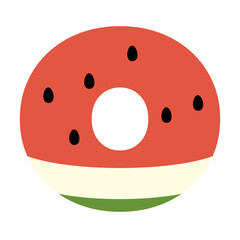 Watermelon Letter O