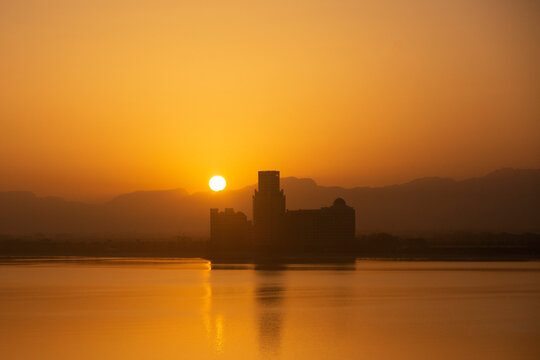 beautiful sunset in Ras Al Khaimah, United Arab Emirates