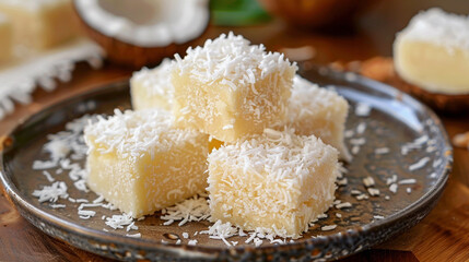 coconut milk and sugar pudding