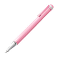 High-quality pink ballpoint pen with silver accents, perfect for writing, note-taking, and office or school use.