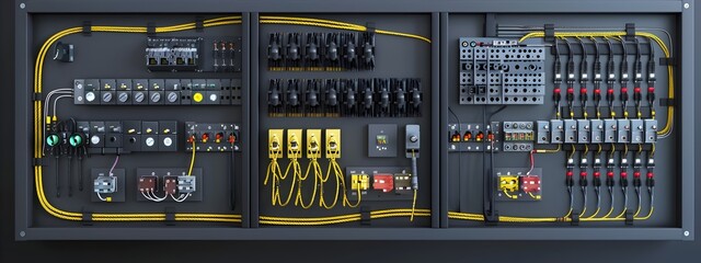 Fiber Optic Patch Panel with Diverse Network Connections and Utility Equipment