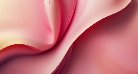 Obraz premium Abstract pink and yellow gradient background with soft curves