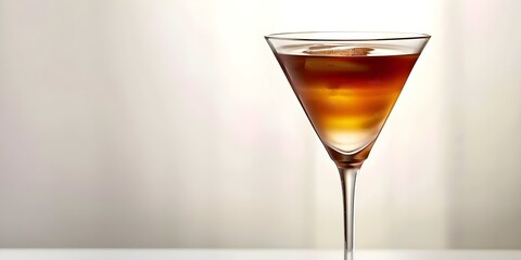 Cosmopolitan cocktail in martini glass on white background. Concept Cocktail Photography, Martini Glass, Cosmopolitan Drink, White Background, Beverage Styling