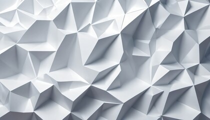 Obraz premium 3d abstract white plastic geometric