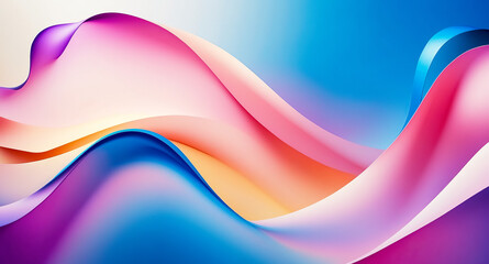 Fototapeta premium Abstract Colorful Waves Background