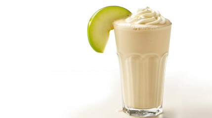 apple smoothie with whipped cream