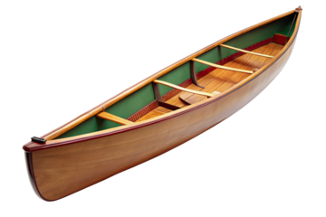 Canoe isolated on a transparent background