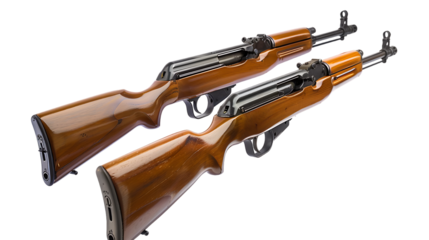 Carabines isolated on transparent background