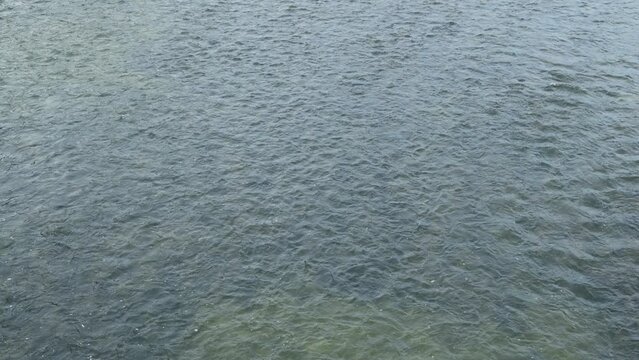 West Morava river water surface seen from above. West Morava (Zapadna Morava in Serbian) is 184 km long river stream in central Serbia.