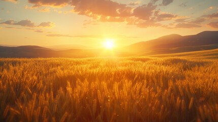 Obraz premium Vast Wheat Field 