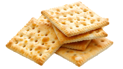 Cracker isolated on transparent background