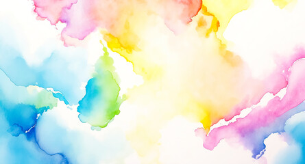 Abstract Watercolor Background with Vibrant Colors