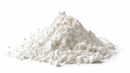 powdered sweetener Isolated on white background. food ingredients concept for designer