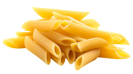 dry pasta penne food isolated on transparent background