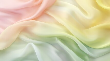 Obraz premium Tranquil spring horizon abstract pale blue and ivory sky with soft apricot clouds drifting gently