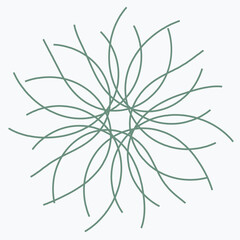 Naklejka premium Pattern element on a white background. The vector image can be used as a fine art decoration.