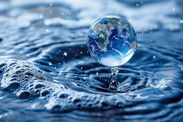 Globe water wave