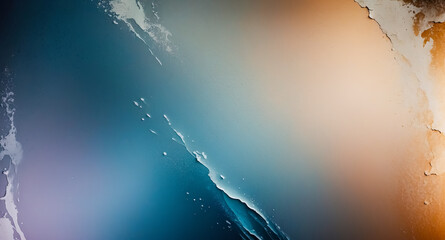 Abstract blue and orange wall texture