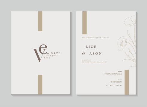 Minimalist Wedding Invitation Template