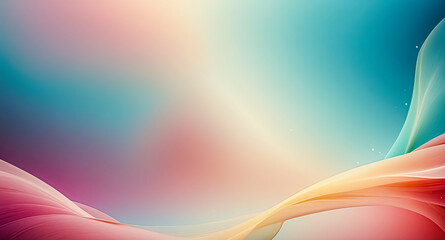 Obraz premium Abstract Background with Pastel Colors and Flowing Lines