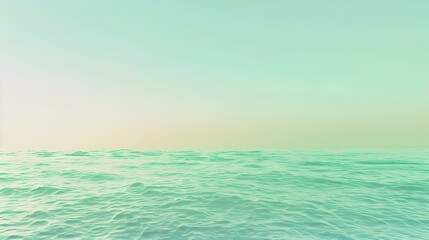 Naklejka premium Gradient of a light to green sea background