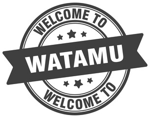 Welcome to Watamu stamp. Watamu round sign
