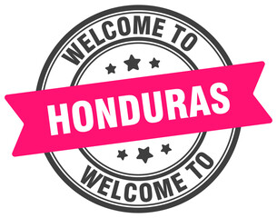 Welcome to Honduras stamp. Honduras round sign